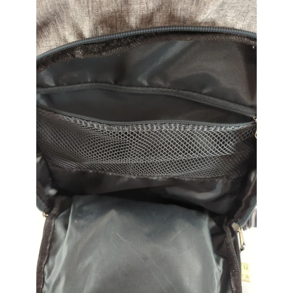 Eastsport Expandable Backpack Unisex Gray And Black